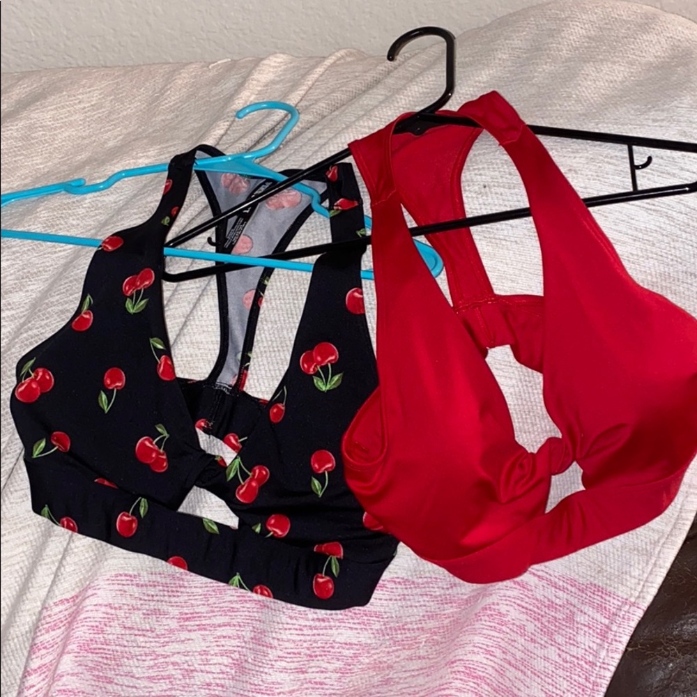 (2) PINK Victoria’s Secret Sports Bras